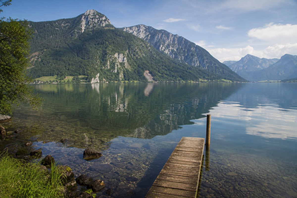 The lake at Mondsee in Austria, a stop on the Frankfurt circular