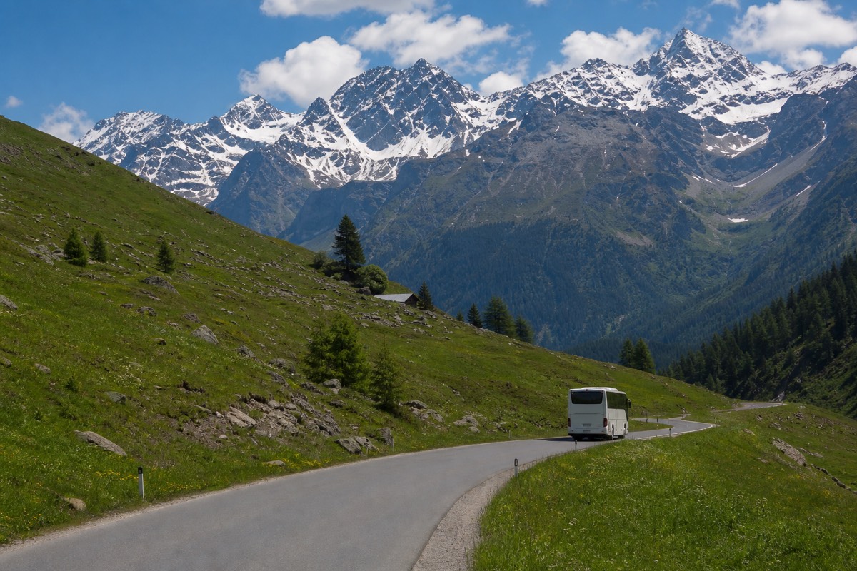 Three of the six routes cover their distance by coach